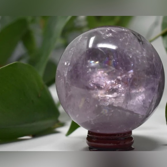 NATURAL Guardian RAINBOW AMETHYST QUARTZ CRYSTAL SPHERE BALL